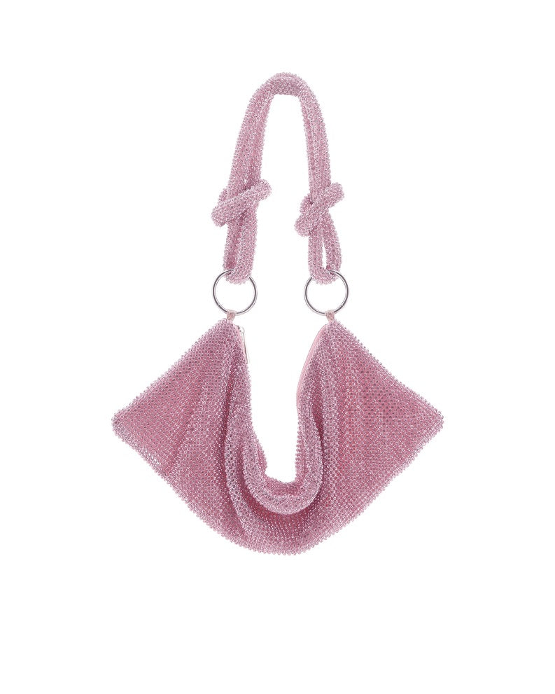 Billini Kahia All over crystals pink handbag.Perfect accessory for a fun night out!