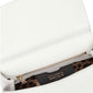 Dolce & Gabbana White Sicily Leather Bag W Multicolor D&G Crystal Logo