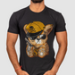 ADDICTED Black/Gold Bear T-Shirt