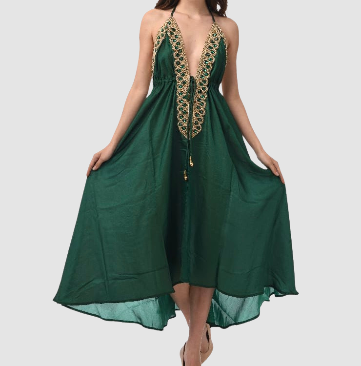 JSQUAD Green Forest Dress