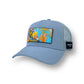 Partch Fashion Trucker Hats Mesh Cap Art Exsyt Patch Removable Baseball Cap Adjustable Snapback Hat Fashion Hats for Men and Women Gray