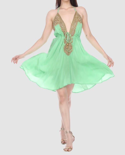 JSQUAD Pistacchio Short Dress