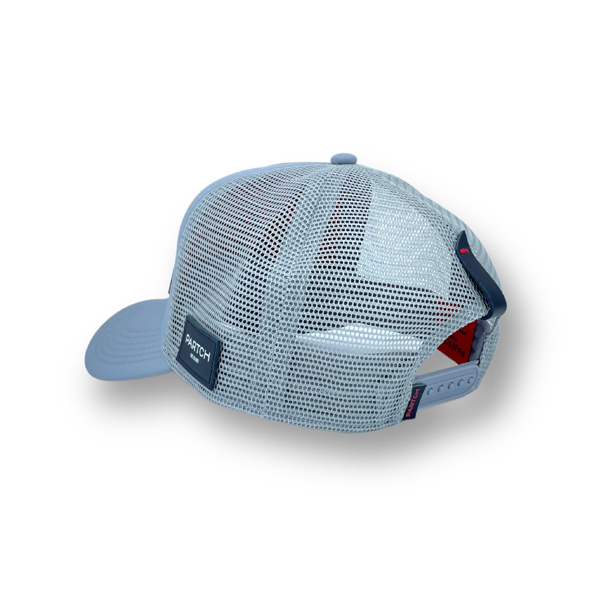 Partch Grey Trucker Hats Mesh Cap Art Exsyt Patch Removable Baseball Cap Hats for Men and Women Gray