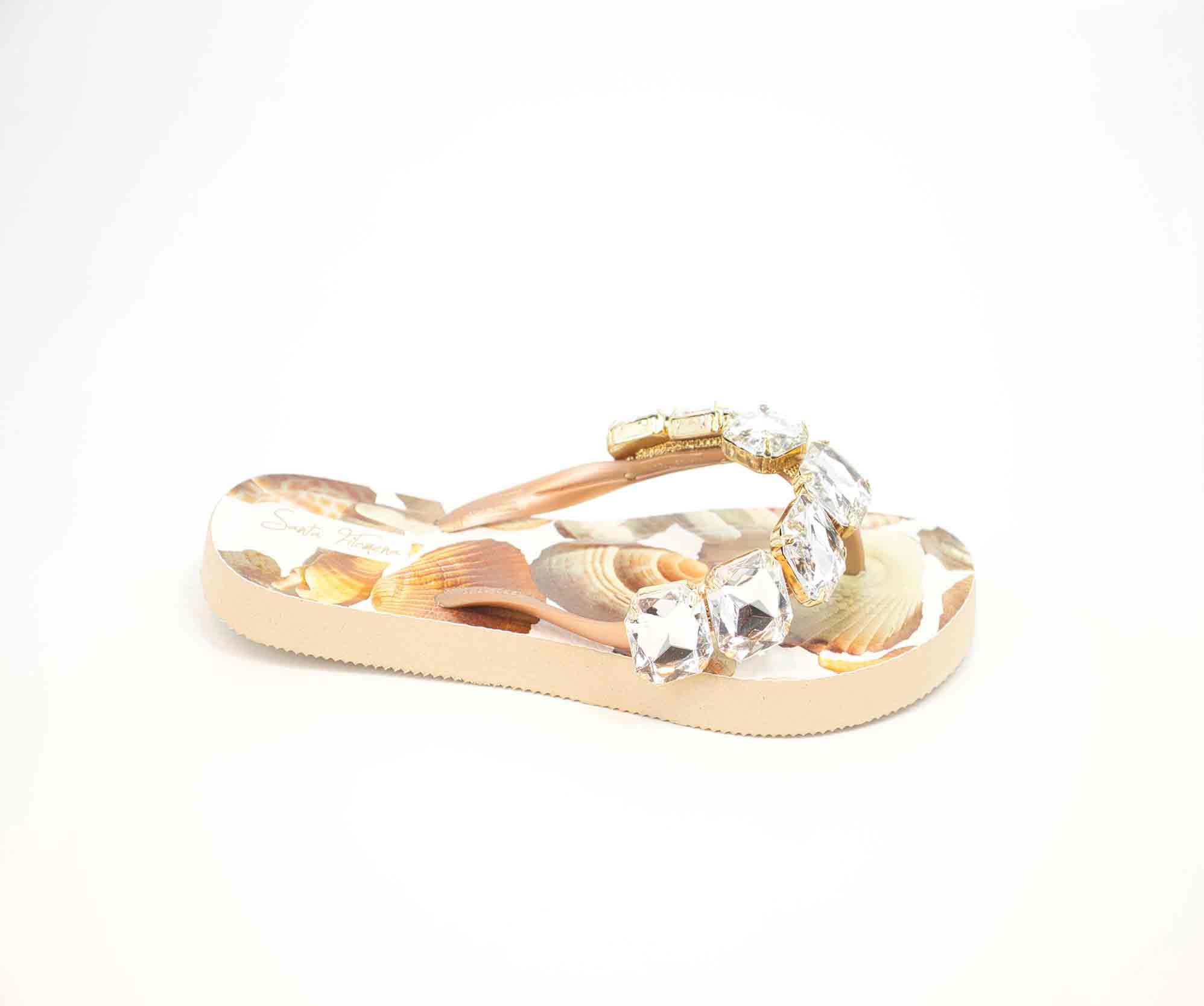 Santa Filomena sea shell sandals URock Couture