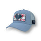 Luxury Gray Trucker Hat Inspyr Heart Art with Partch-Clip concept | Patches removable in a snap