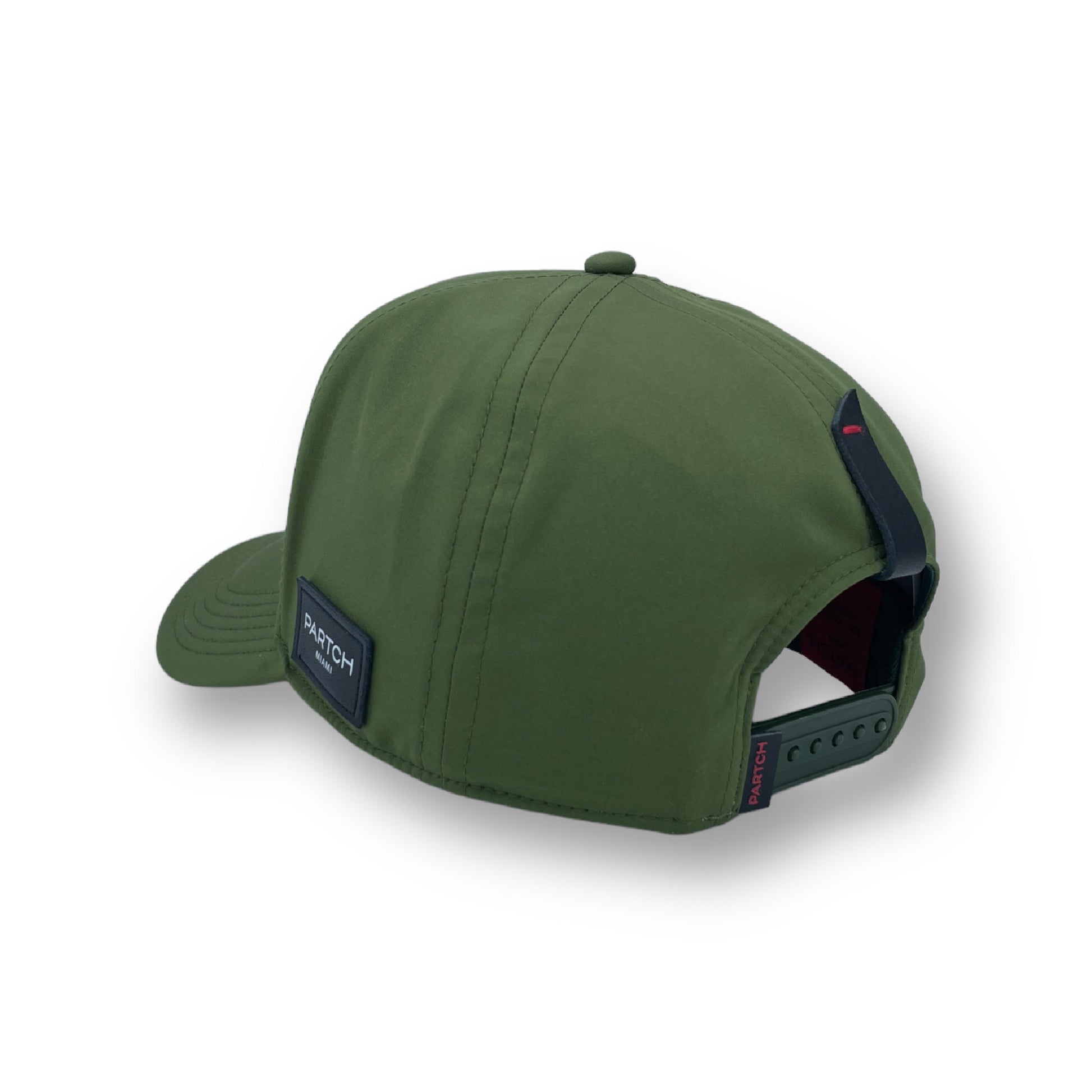 Green kaki trucker cap in Spandex by PARTCH Fashion