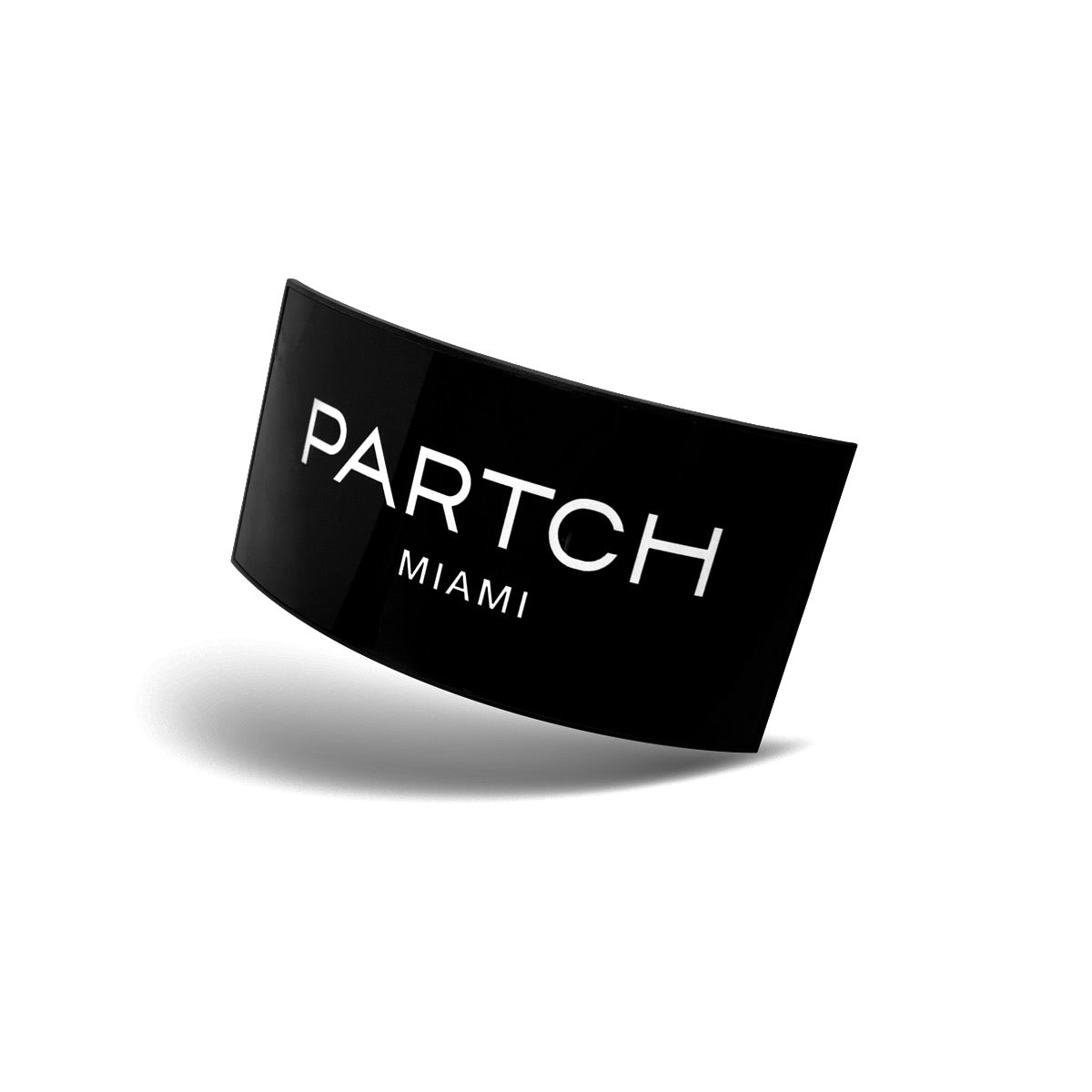 Partch Clip Logomania patch in Premium Lightweight Aluminum Black High purity