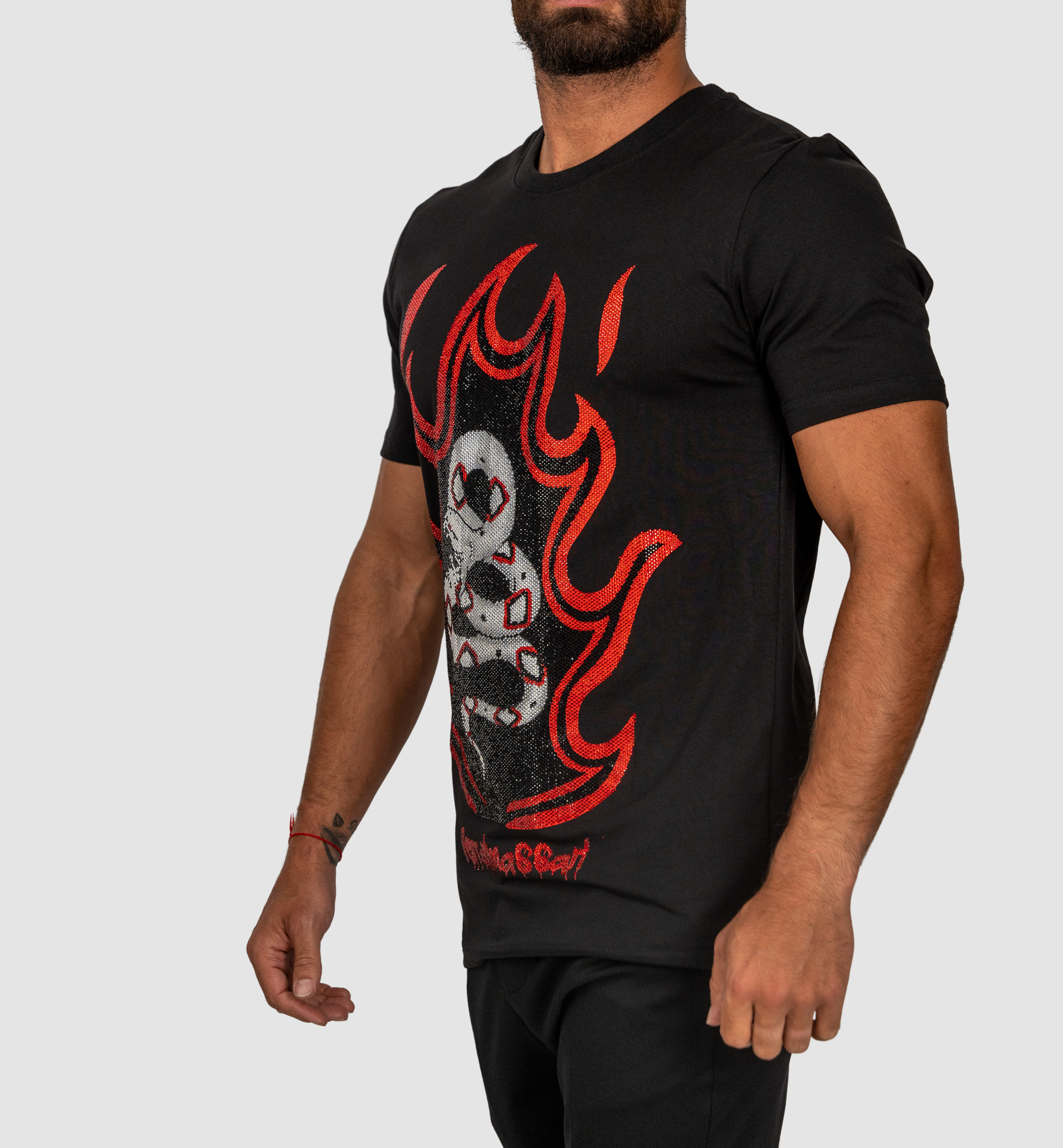 Ferrari Massari Black T-Shirt with Snake