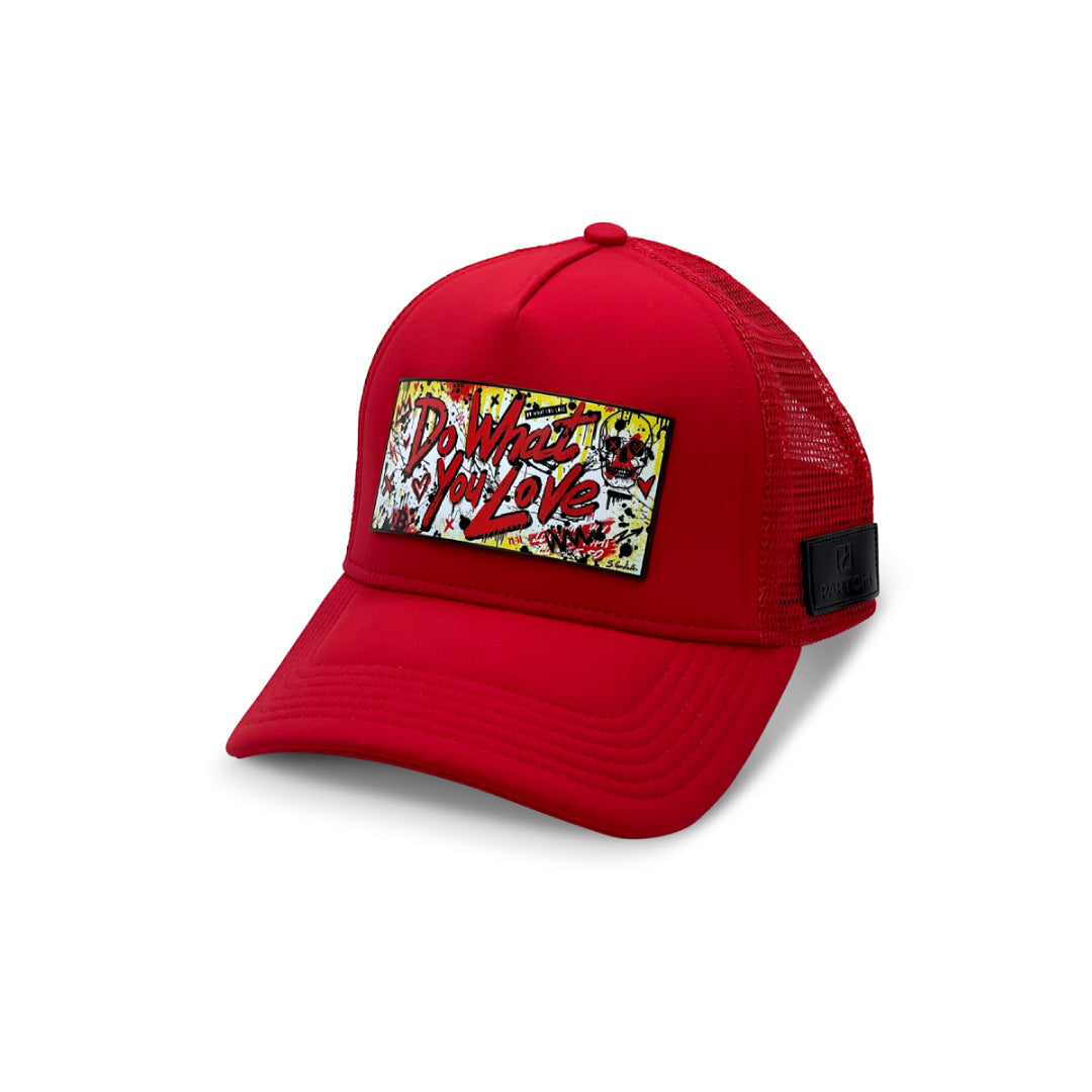 Partch - Do What You Love Trucker Hat in Red & Yellow – High Fashion Men and Women Collection