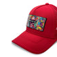 Partch Skull Trucker Hat in red | Patch removable in a second | PARTCH-Clip concept | Art & Fashion for Men and Women