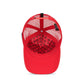 PARTCH headwear inside view - snapback closure - unisex - leather accents - red luxury satin branded