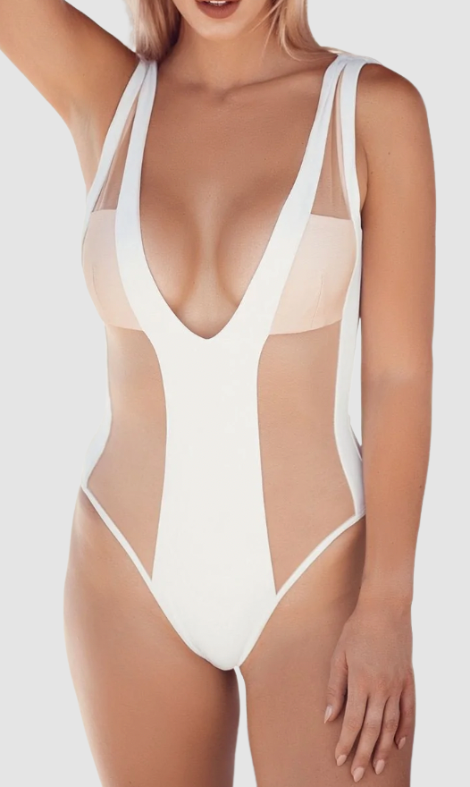 Naomi Besson Roxanne White Swimsuit