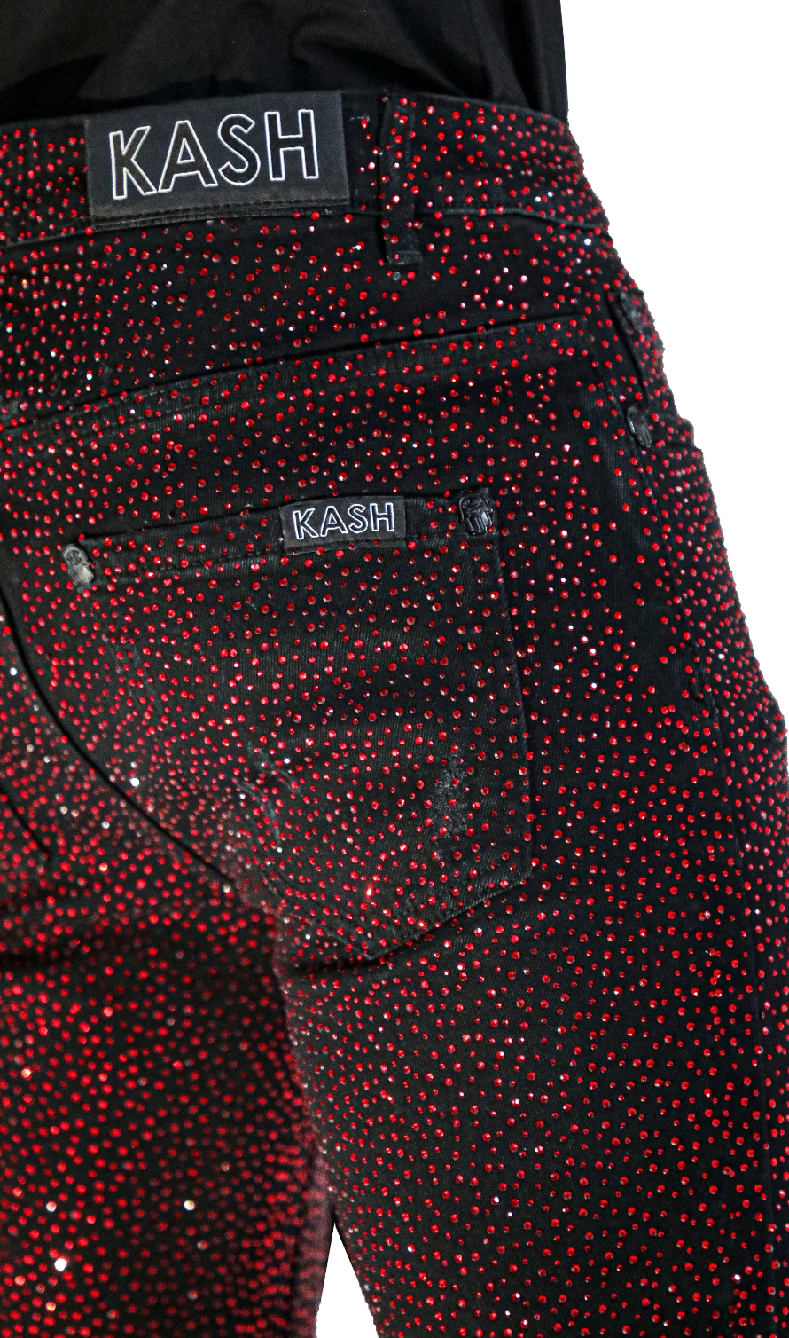 Black/Red Jeans - Main Image