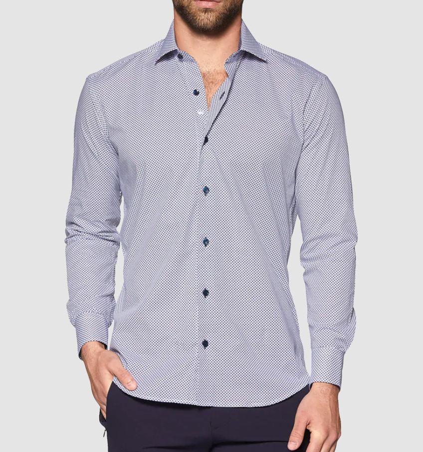 BERTIGO White/Blue Shirt