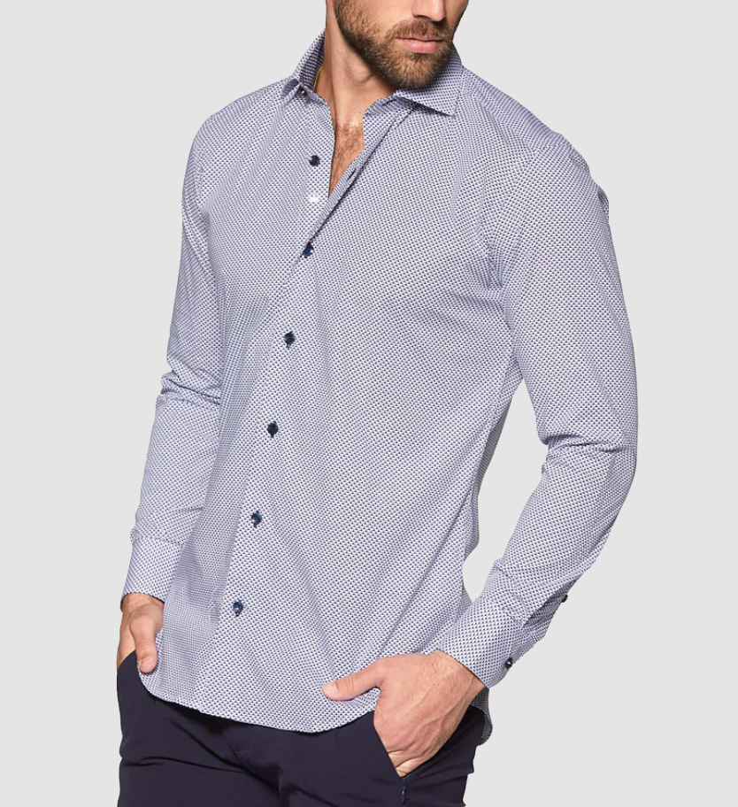 BERTIGO White/Blue Shirt