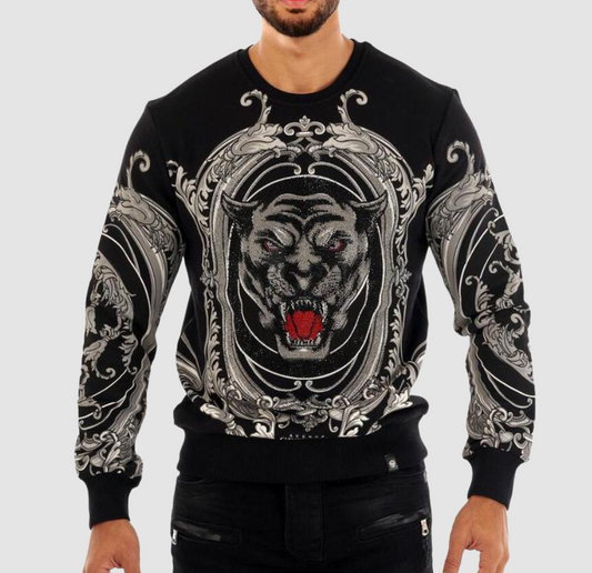 GEORGE V Black Puma Sweater