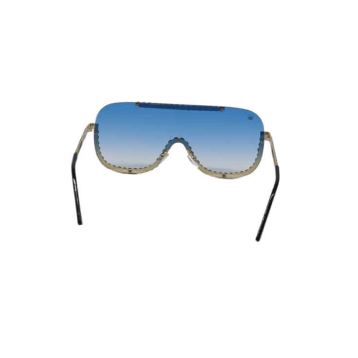 SUMMER TYME BIKINI Golden Blue Elite Crystal Sunglasses