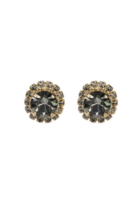 CORAVANA Color Drop Black Diamond Earrings