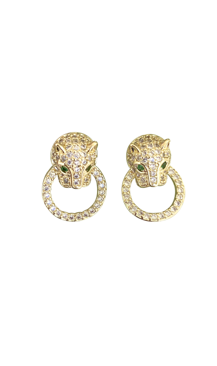 GEMELLI Gold Roar Stud Earrings