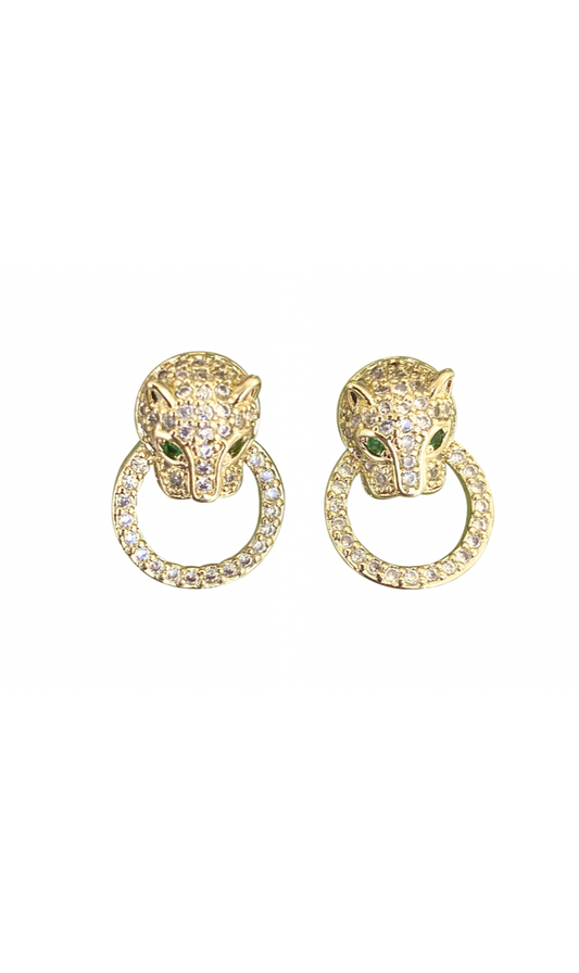 GEMELLI Gold Roar Stud Earrings