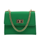 H & D Green Fabric Small Bag