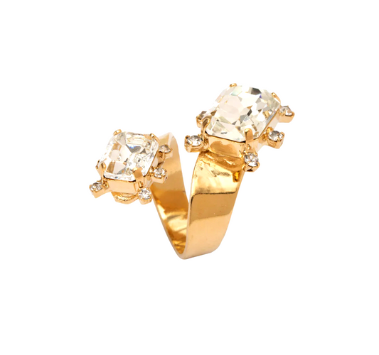 Double Sparkle Gold Ring