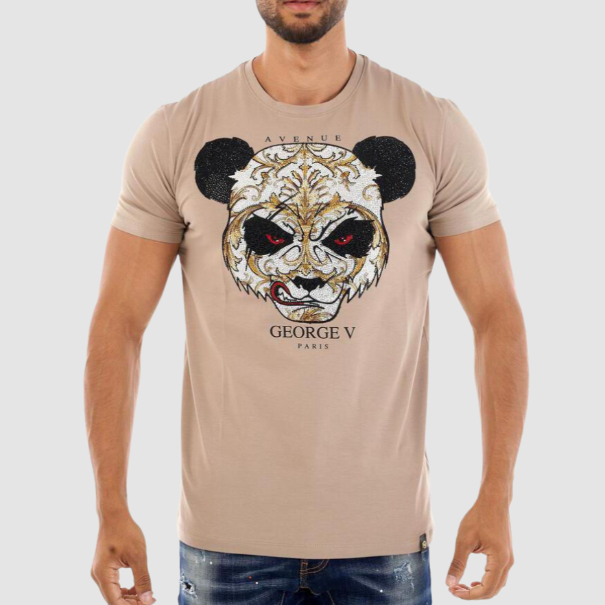 GEORGE V Beige Panda T-Shirt