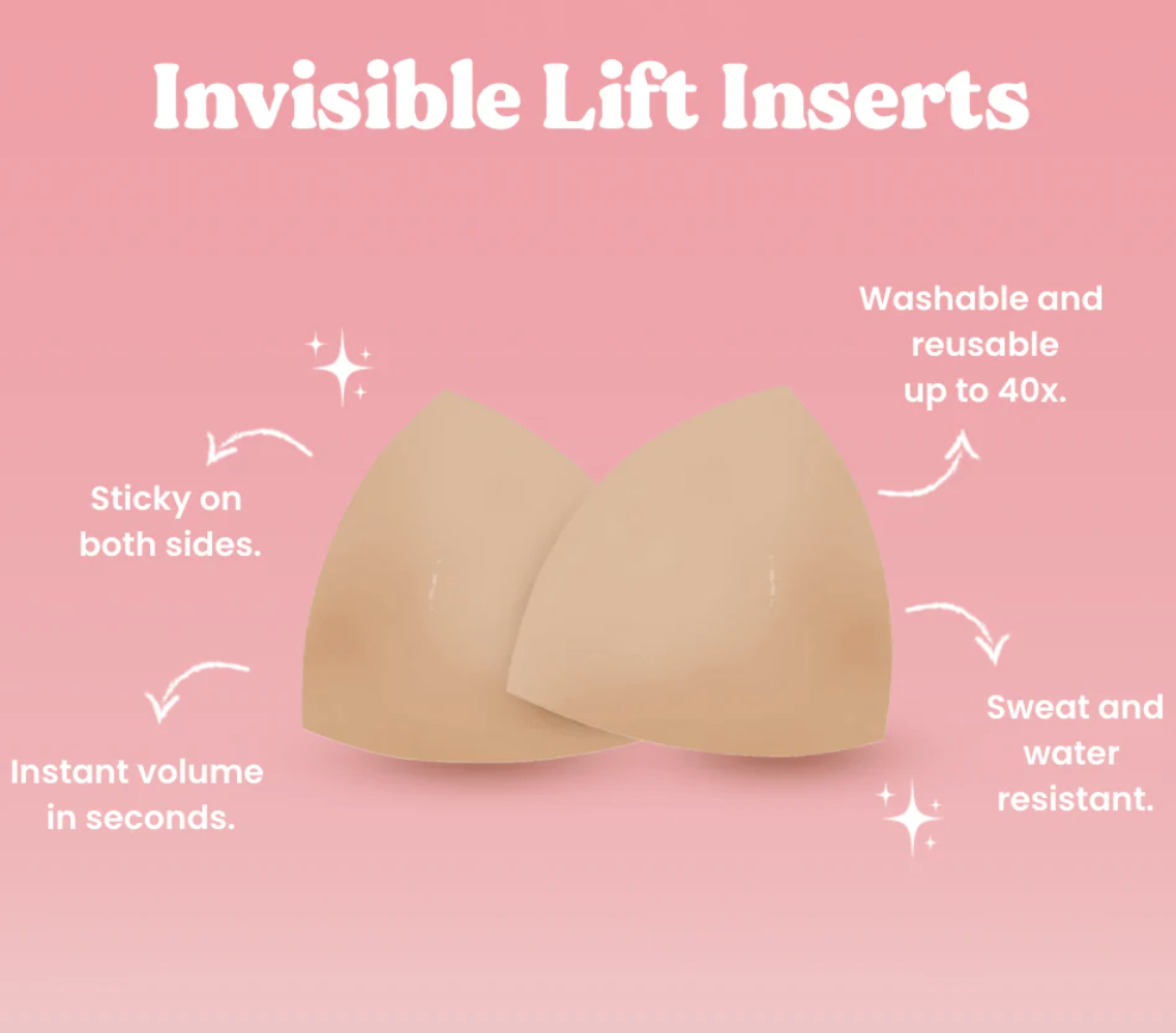 Beige Invisible Lift Inserts