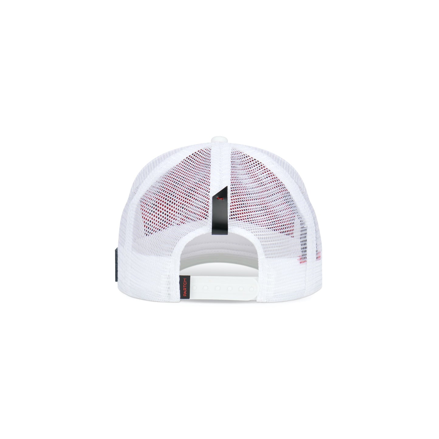 Partch Trucker Hat White with PARTCH-Clip Je T’aime Back View