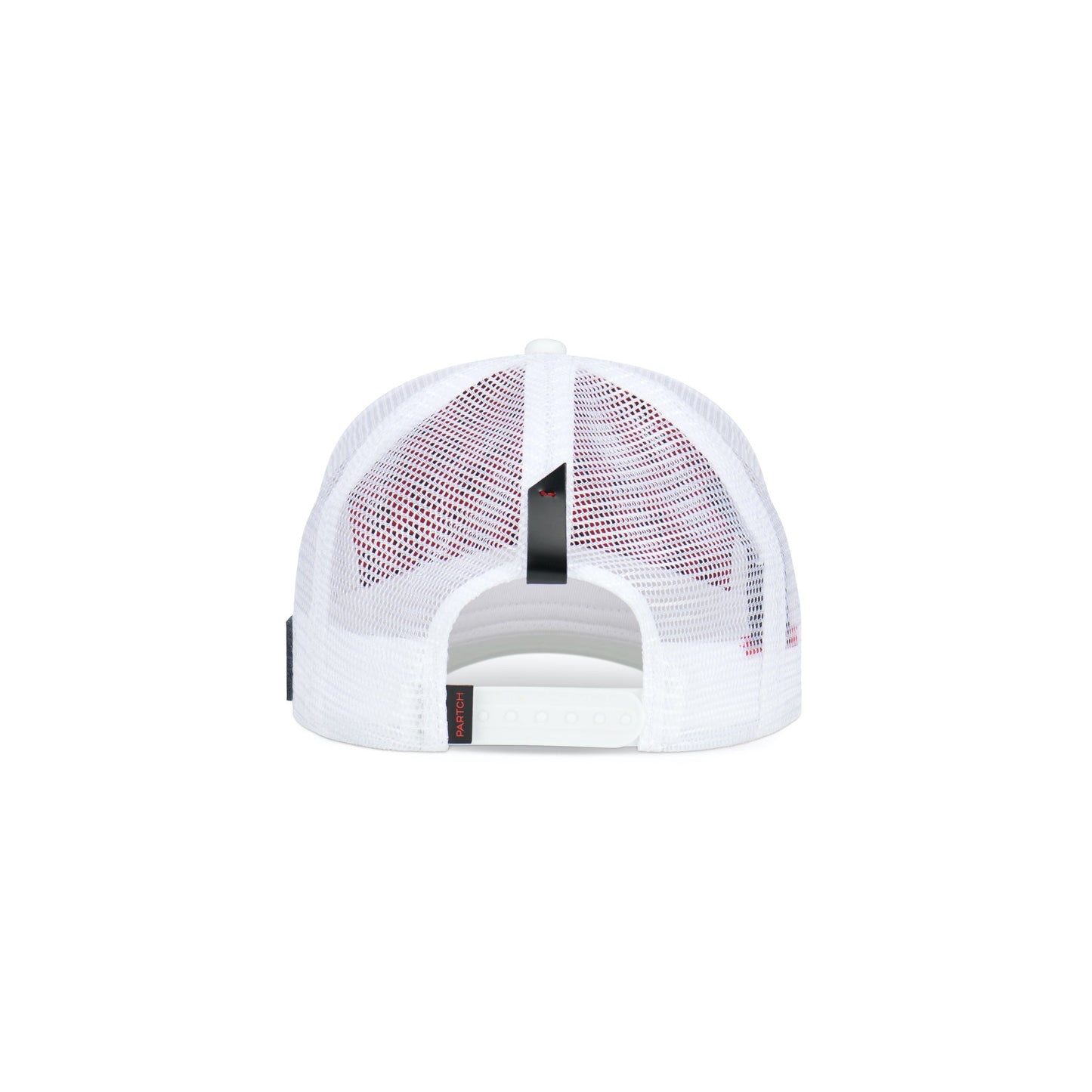 Partch Trucker Hat White with PARTCH-Clip Mona Back View
