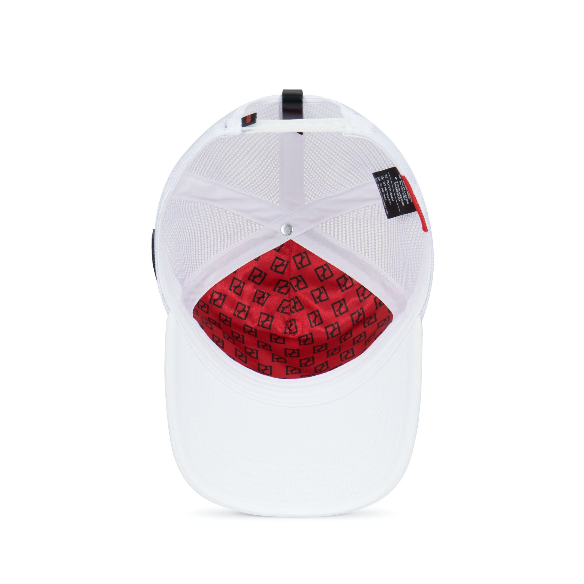 Partch Trucker Hat White with PARTCH-Clip DWYL-B77 Inside View