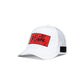 Partch Trucker Hat White with PARTCH-Clip Je T’aime Front View
